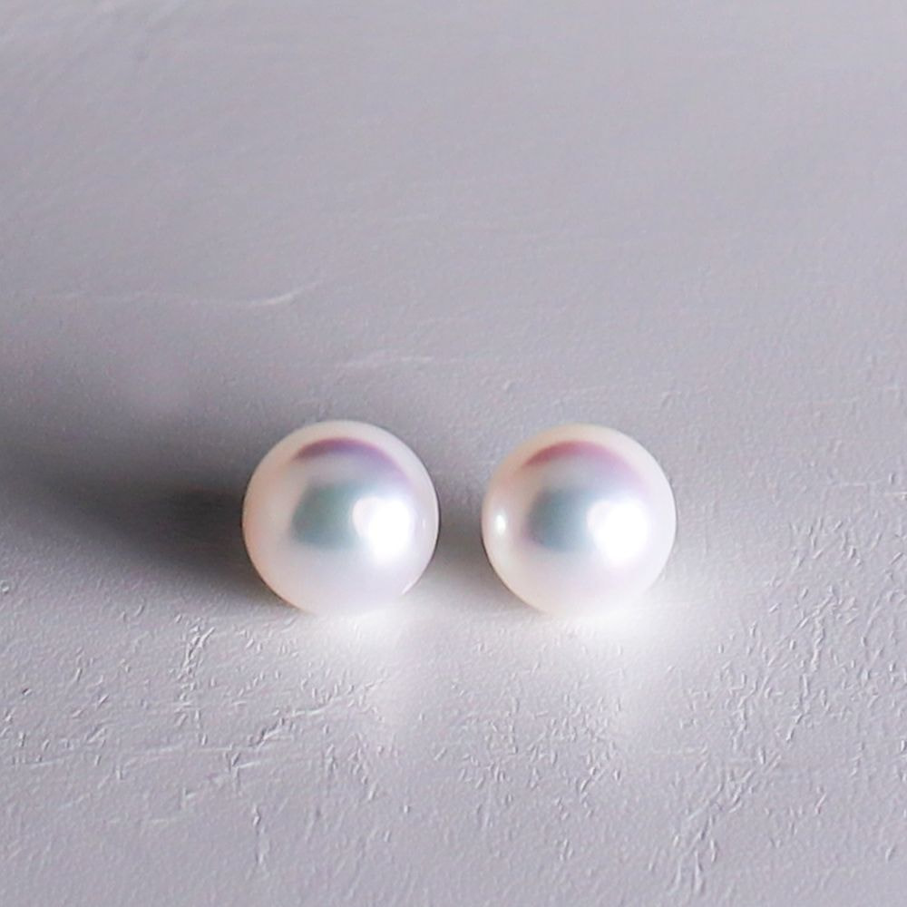 希少なあこや調色真珠ネックレス 7.5-8.0mm イヤリングorピアスセット 1071828