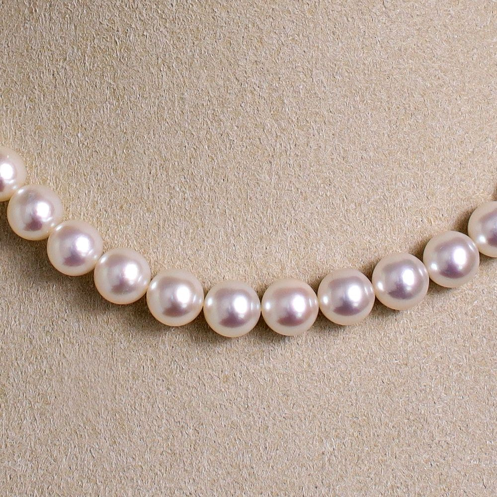 【SOLD OUT】あこや無調色真珠ネックレス 8.0-8.5mm イヤリングorピアスセット 1071430