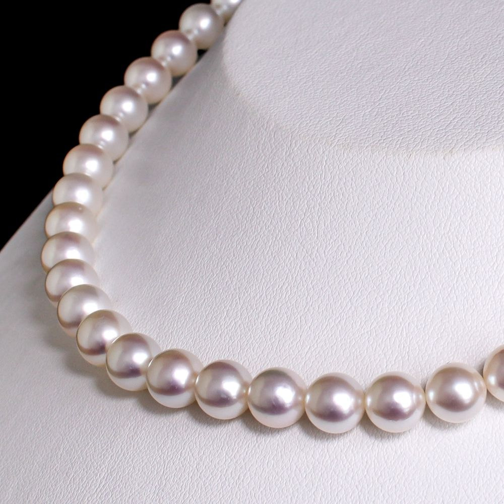 【SOLD OUT】あこや無調色真珠ネックレス 8.0-8.5mm イヤリングorピアスセット 1071430