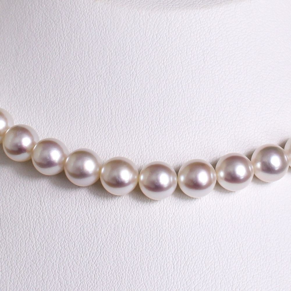 【SOLD OUT】あこや無調色真珠ネックレス 8.0-8.5mm イヤリングorピアスセット 1071430