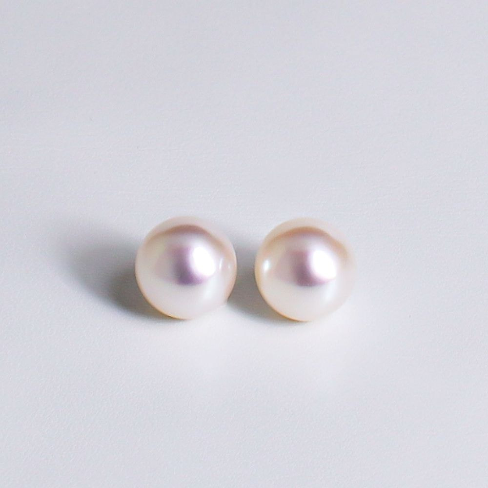 希少なあこや無調色真珠ネックレス 8.0-8.5mm イヤリングorピアスセット 1067221