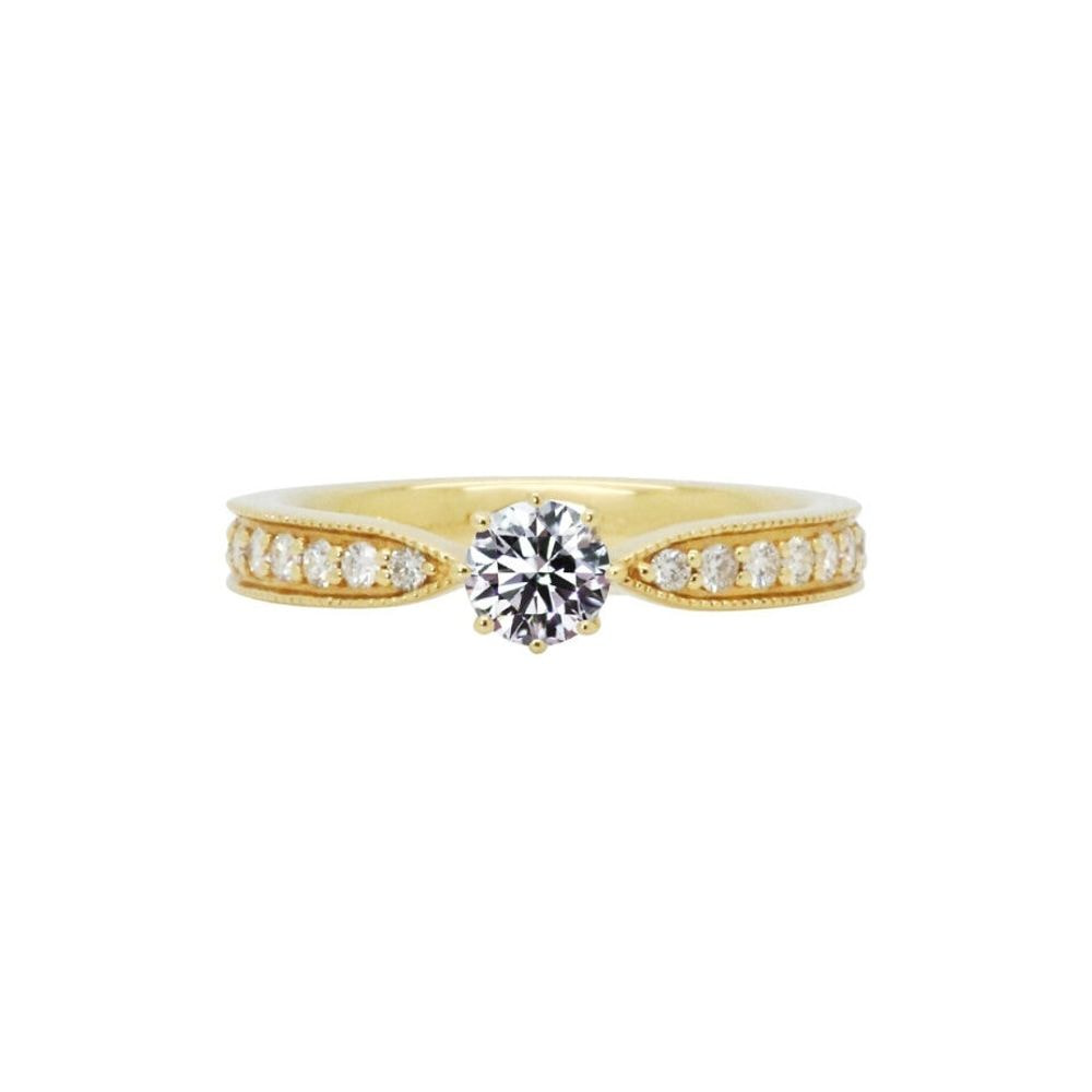 【SOLD OUT】シャンパーニュ 0.346ct ダイヤモンド リング