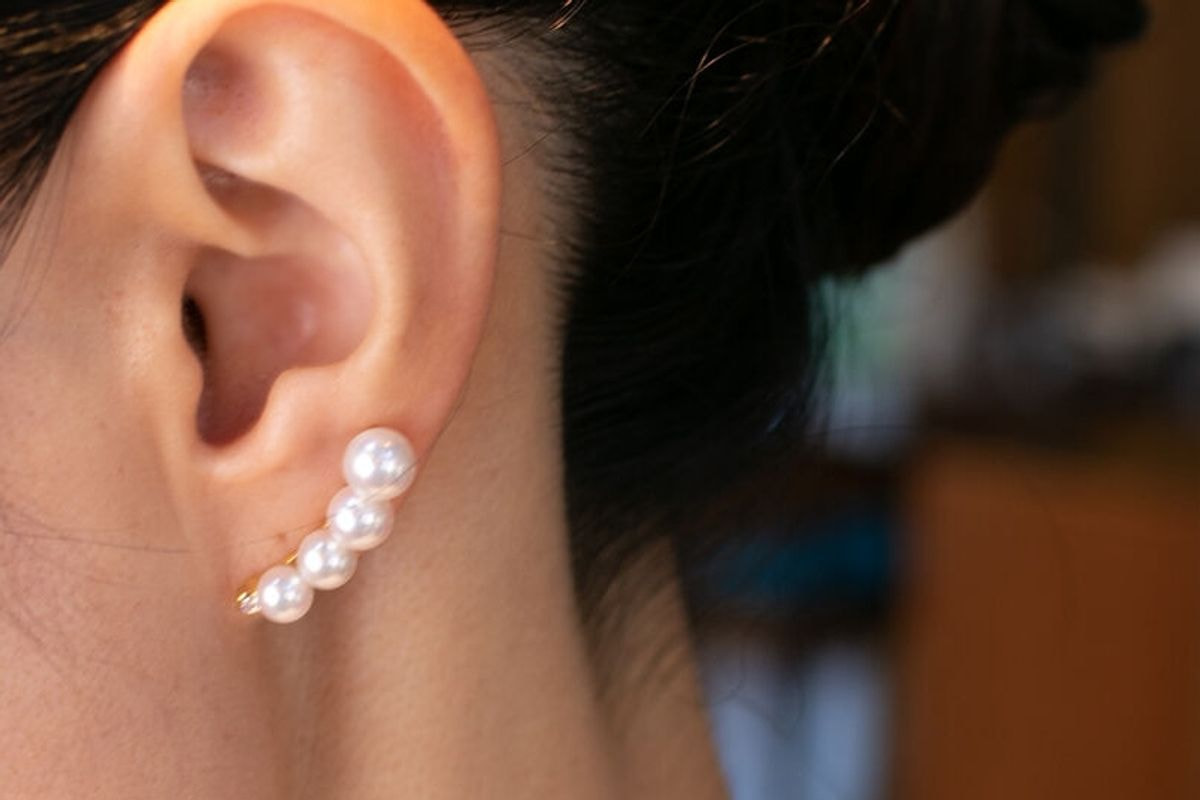 あこや真珠pt900 ピアス Pt900あこや真珠8-8.5mmスタッドピアス | Flowery Loofha