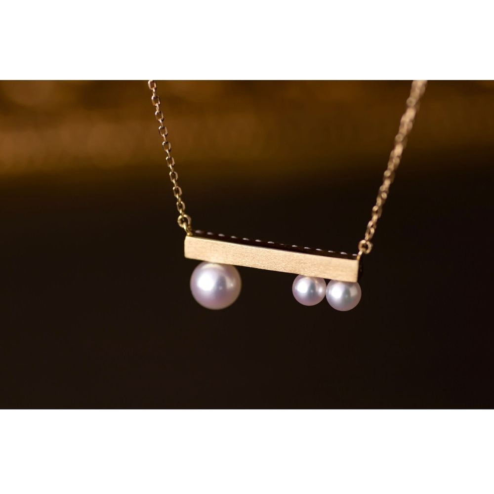 K18 あこやパールペンダントネックレス（Life with Modern）