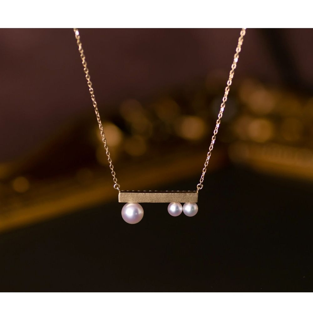 K18 あこやパールペンダントネックレス（Life with Modern）