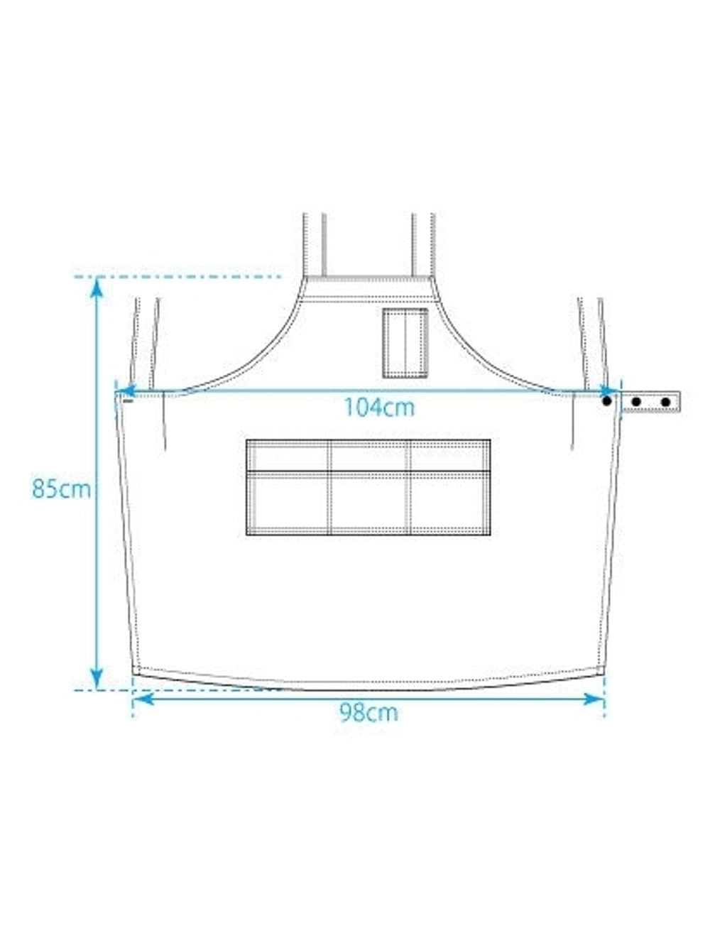 T1-3　ツイルレギュラー丈エプロン