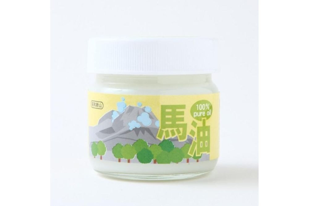 「北海道昭和新山　壹番館」の100%馬油クリーム（お徳用100ｇ×1個）