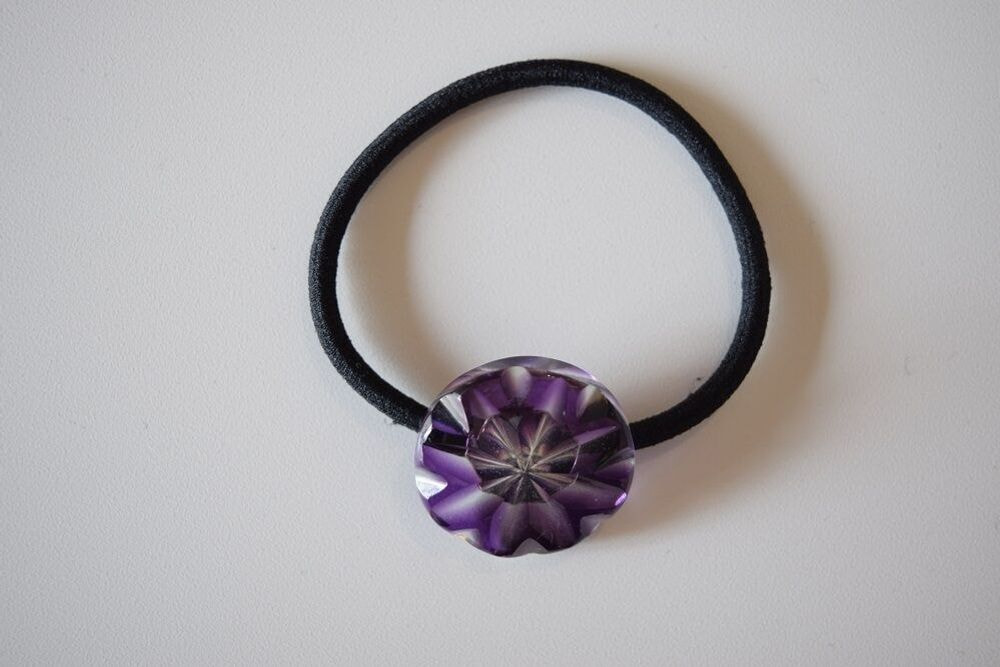 【ECO KIRI】薩摩切子ヘアゴム　紫