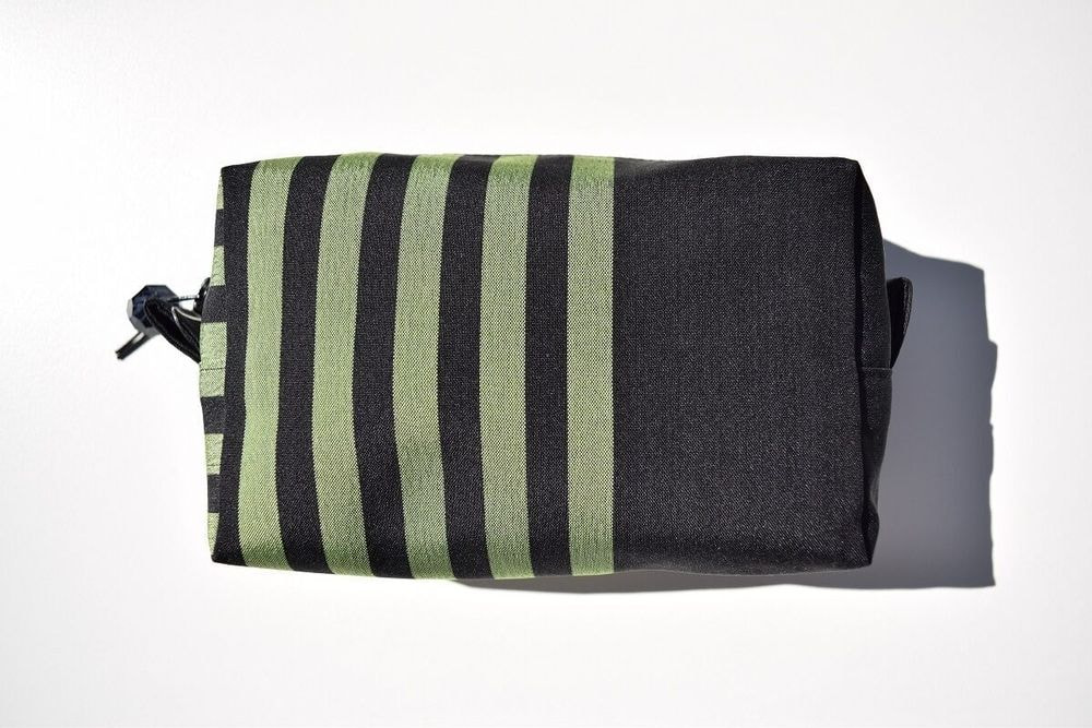 【秀円大島紬】ポーチ　グリーン